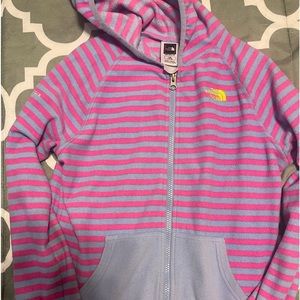 Northface girls fleece size L lightweight